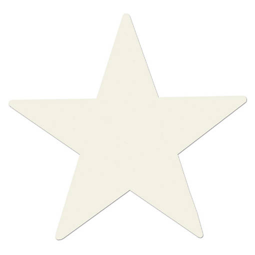 Beistle - Foil Star Cutout - White - 72 Pack