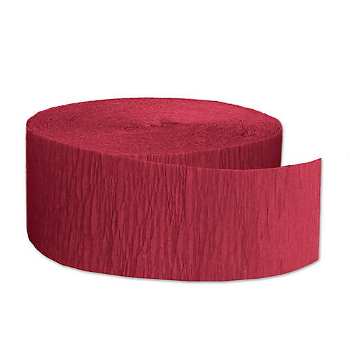 Beistle - FR Festive Crepe Streamer - Red - 12 Pack