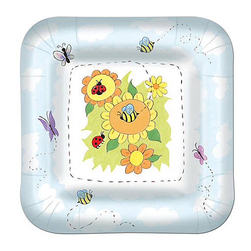Beistle - Garden Plates - 7" - 12 Pack