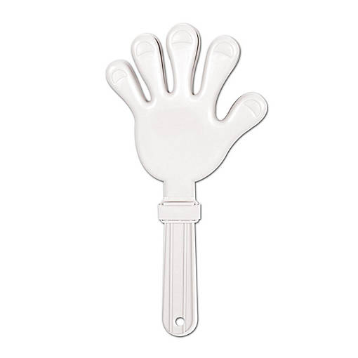 Beistle - Giant Hand Clapper - White - 12 Pack