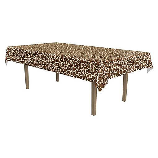 Beistle - Giraffe Print Tablecover - 12 Pack