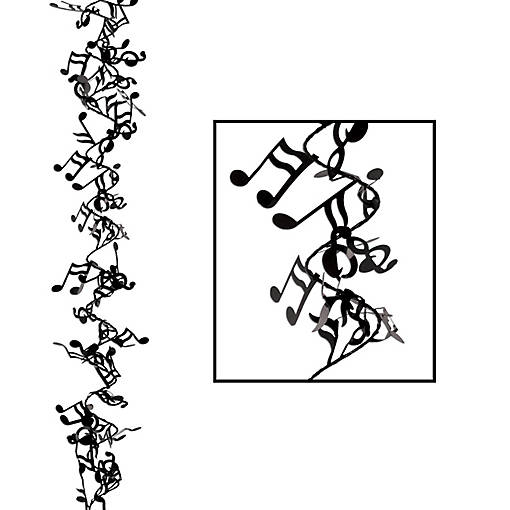 Beistle - Gleam 'N Flex Musical Notes Garland - 12 Pack