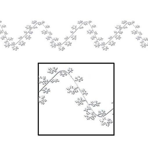 Beistle - Gleam 'N Flex Snowflake Garland - 12 Pack