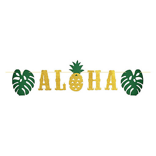 Beistle - Glittered Aloha Streamer - 12 Pack