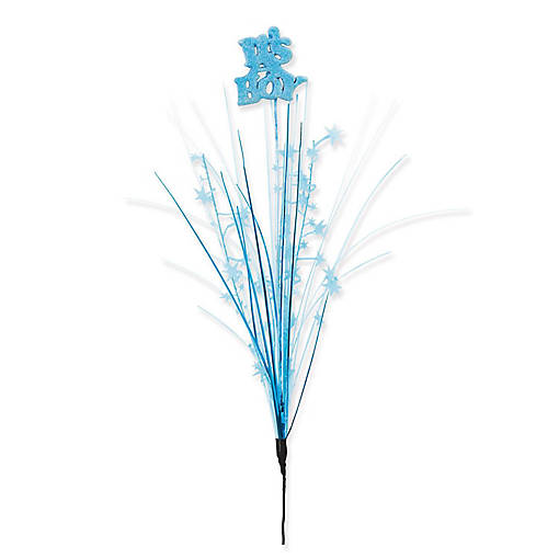 Beistle - Glittered It's A Boy Metallic Star Spray - 12 Pack