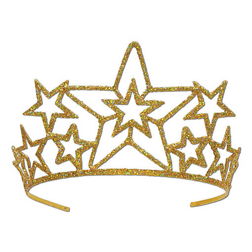Beistle - Glittered Metal Star Tiara - 6 Pack
