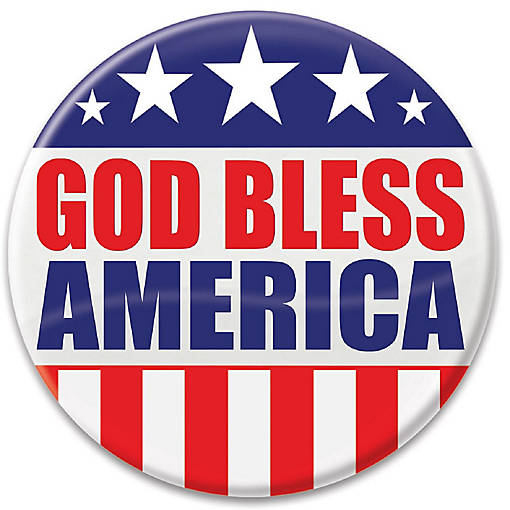 Beistle - God Bless America Button - 6 Pack