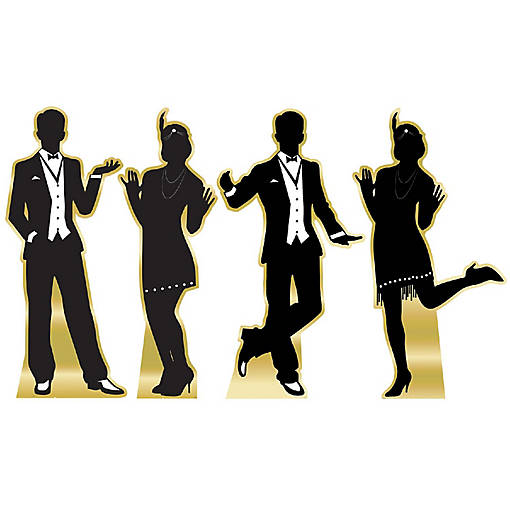 Beistle - Great 20's Dancer Silhouette Stand-Ups - 1 Pack