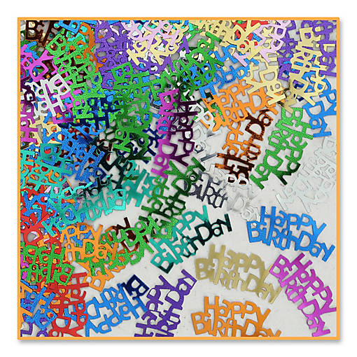 Beistle - Happy Birthday Confetti - 6 Pack