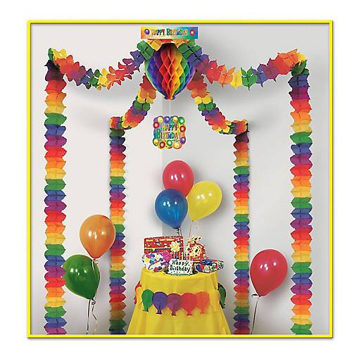 Beistle - Happy Birthday Party Canopy - 6 Pack