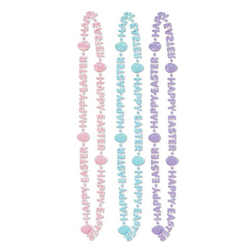 Beistle - Happy Easter Beads-Of-Expression - 12 Pack