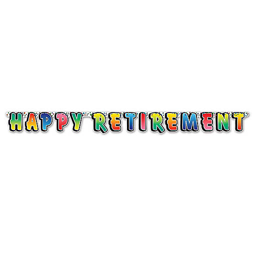 Beistle - Happy Retirement Streamer - 12 Pack