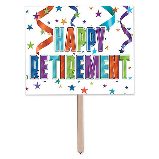 Beistle - Happy Retirement Yard Sign - 6 Pack