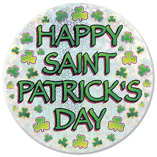 Beistle - Happy St Patrick's Day Button - 12 Pack