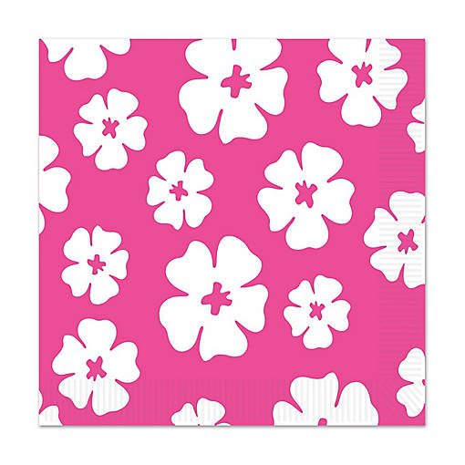 Beistle - Hibiscus Beverage Napkins - 12 Pack