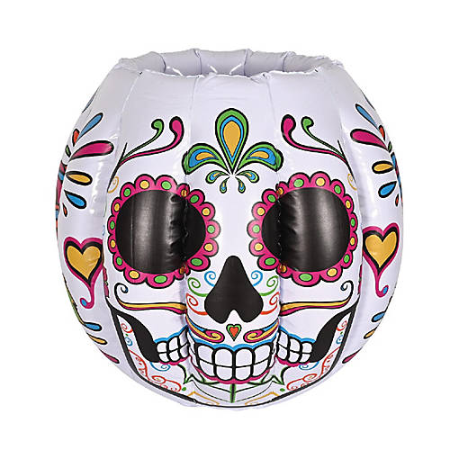 Beistle - Inflatable DOD Sugar Skull Cooler - 6 Pack