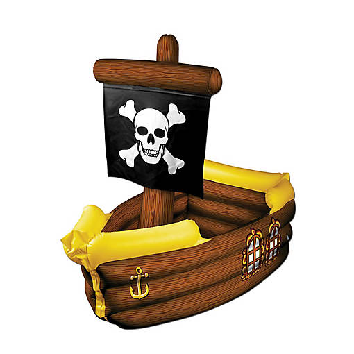 Beistle - Inflatable Pirate Ship Cooler - 1 Pack