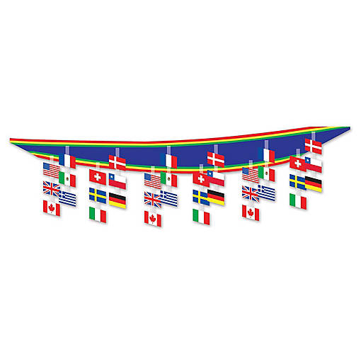 Beistle - International Flag Ceiling Decor - 6 Pack