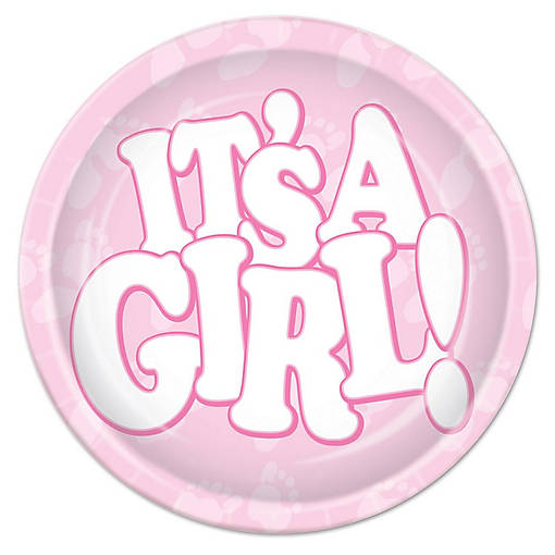 Beistle - It's A Girl! Plates - 9" - 12 Pack