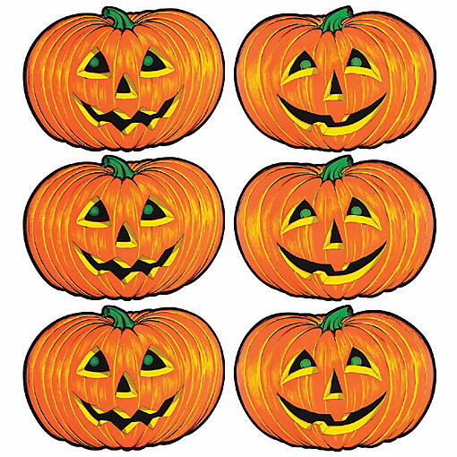 Beistle - Jack-O-Lantern Cutouts - 12 Pack