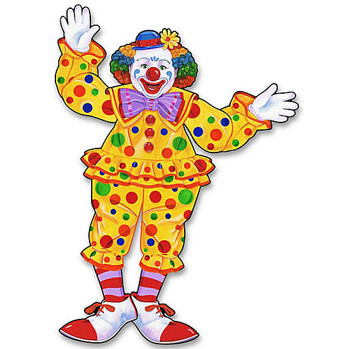 Beistle - Jointed Circus Clown - 12 Pack