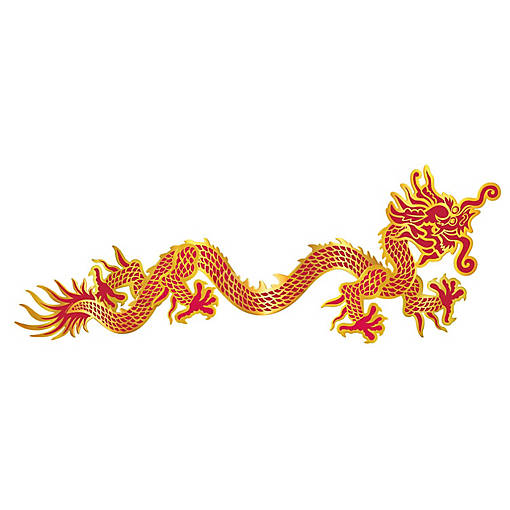Beistle - Jointed Dragon - Multicolor - 12 Pack