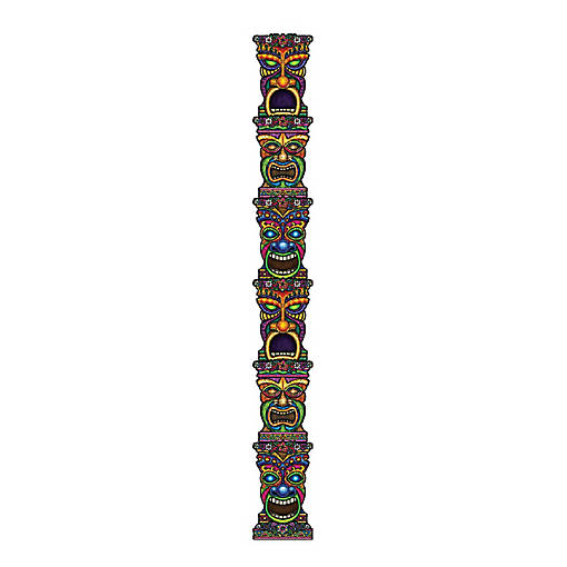 Beistle - Jointed Tiki Totem Pole - 12 Pack