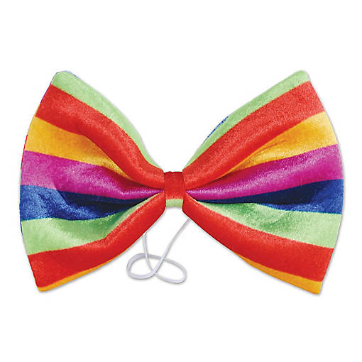 Beistle - Jumbo Rainbow Bow Tie - 12 Pack