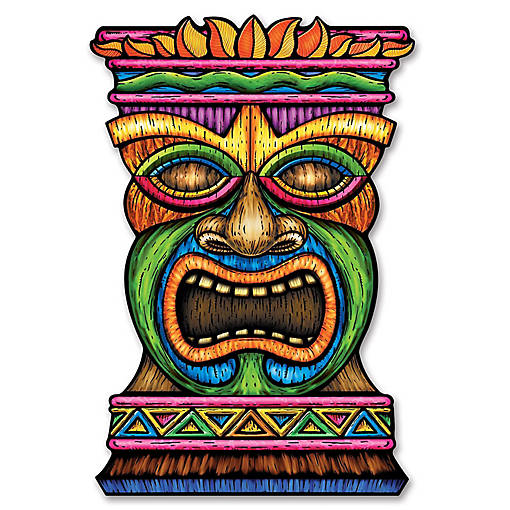 Beistle - Jumbo Tiki Cutout - 12 Pack