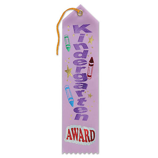 Beistle - Kindergarten Award Ribbon - 6 Pack