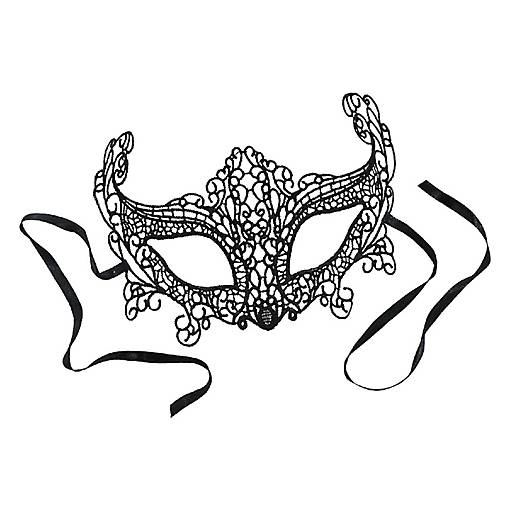 Beistle - Lace Mask - Black - 12 Pack