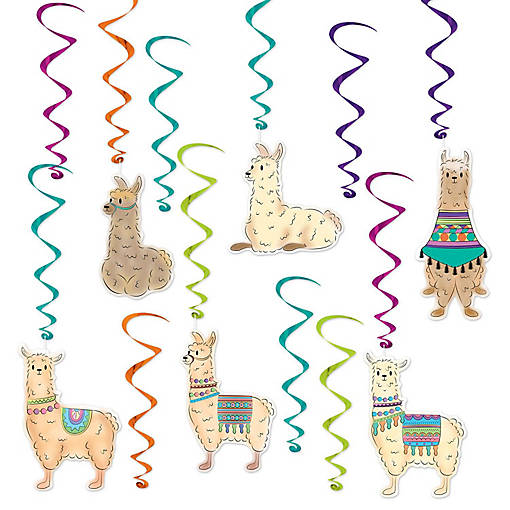 Beistle - Llama Whirls - 6 Pack