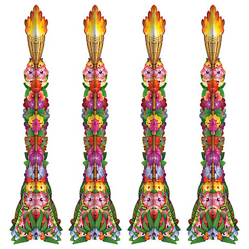 Beistle - Luau 3-D Tiki Torch Props - 1 Pack