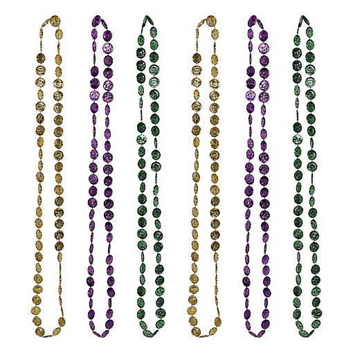 Beistle - Mardi Gras Coin Beads - 12 Pack