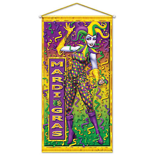 Beistle - Mardi Gras Door/Wall Panel - 12 Pack