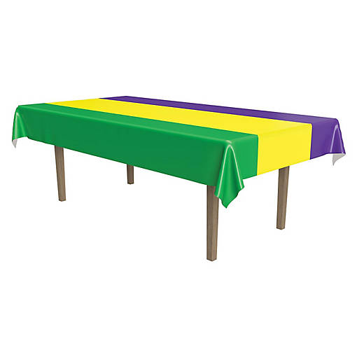 Beistle - Mardi Gras Tablecover - 12 Pack
