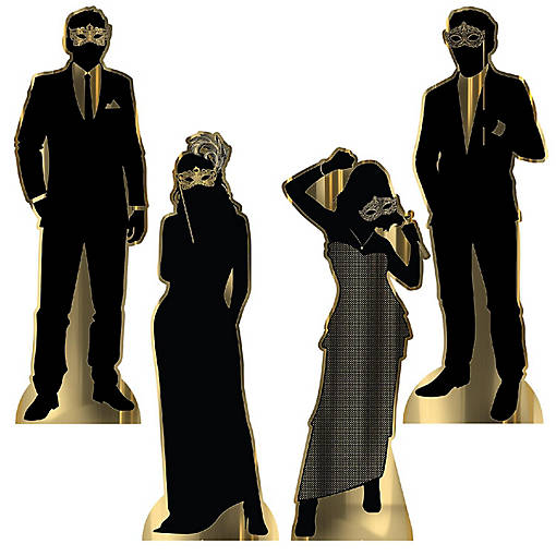 Beistle - Masquerade Silhouette Stand-Ups - 1 Pack