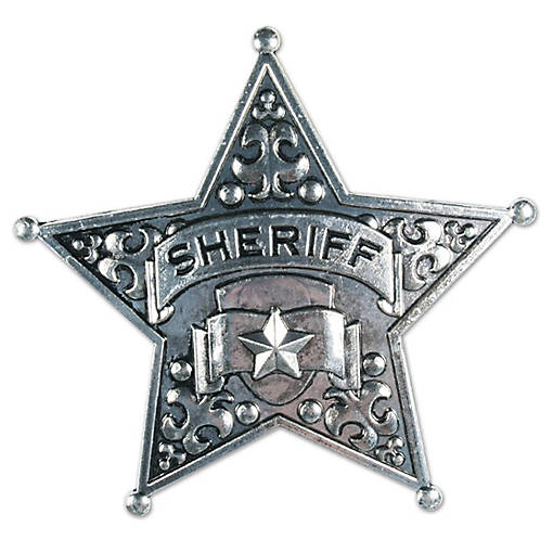 Beistle - Metal Sheriff Badge - 12 Pack