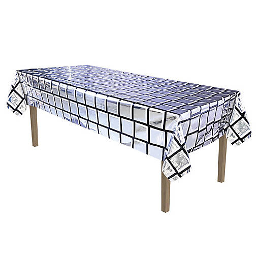 Beistle - Metallic Disco Ball Tablecover - 12 Pack