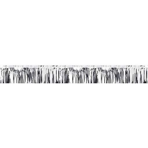 Beistle - Metallic Fringe Banner - Silver - 12 Pack