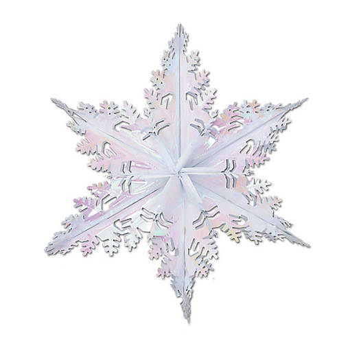 Beistle - Metallic Winter Snowflake - Opaque - 12 Pack