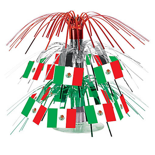 Beistle - Mexican Flag Mini Cascade Centerpiece - 12 Pack