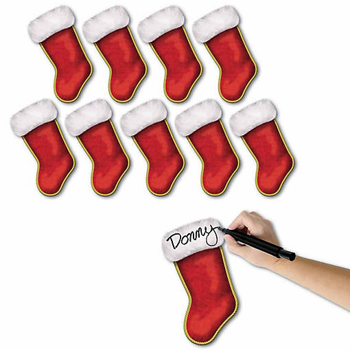 Beistle - Mini Christmas Stocking Cutouts - 12 Pack