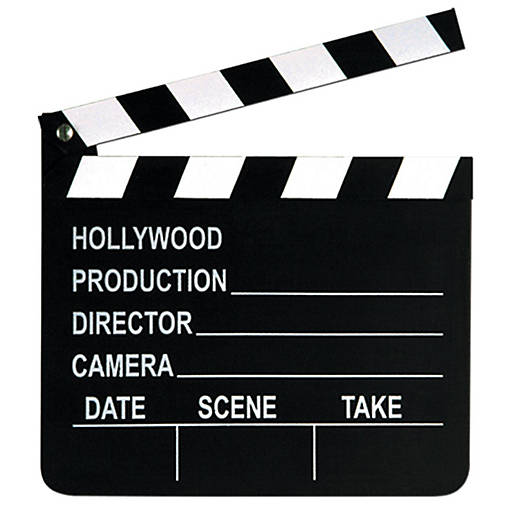 Beistle - Movie Set Clapboard - 12 Pack