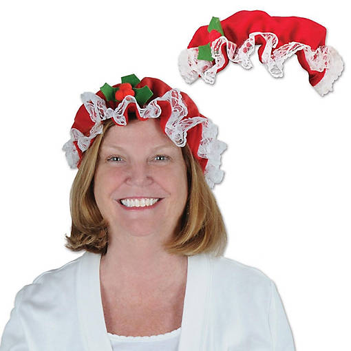 Beistle - Mrs Claus Hat - 12 Pack