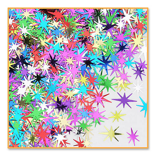 Beistle - Multi-Color Starbursts Confetti - 6 Pack
