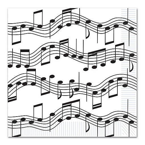 Beistle - Musical Notes Luncheon Napkins - 12 Pack