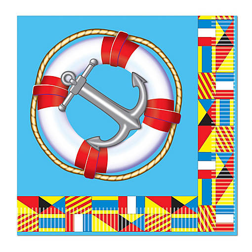 Beistle - Nautical Beverage Napkins - 12 Pack