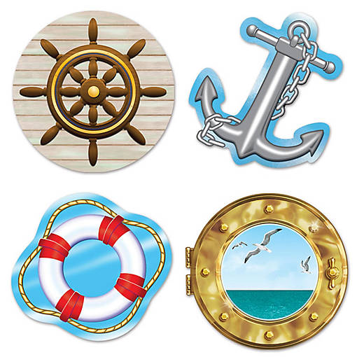 Beistle - Nautical Cutouts - 12 Pack