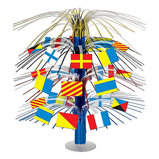 Beistle - Nautical Flag Cascade Centerpiece - 6 Pack